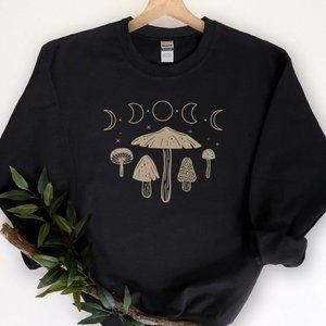Moon Phase Mushrooms Sweatshirt